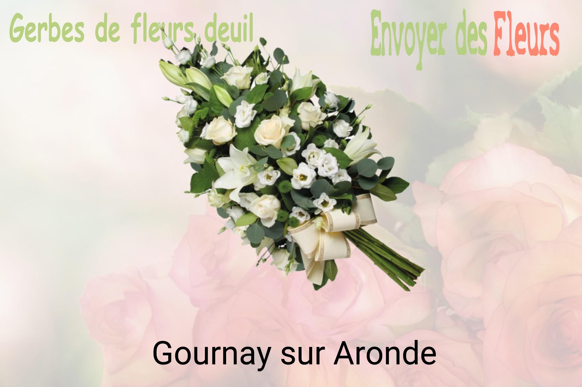 Gerbe de fleurs de deuil livrée à Gournay-sur-Aronde